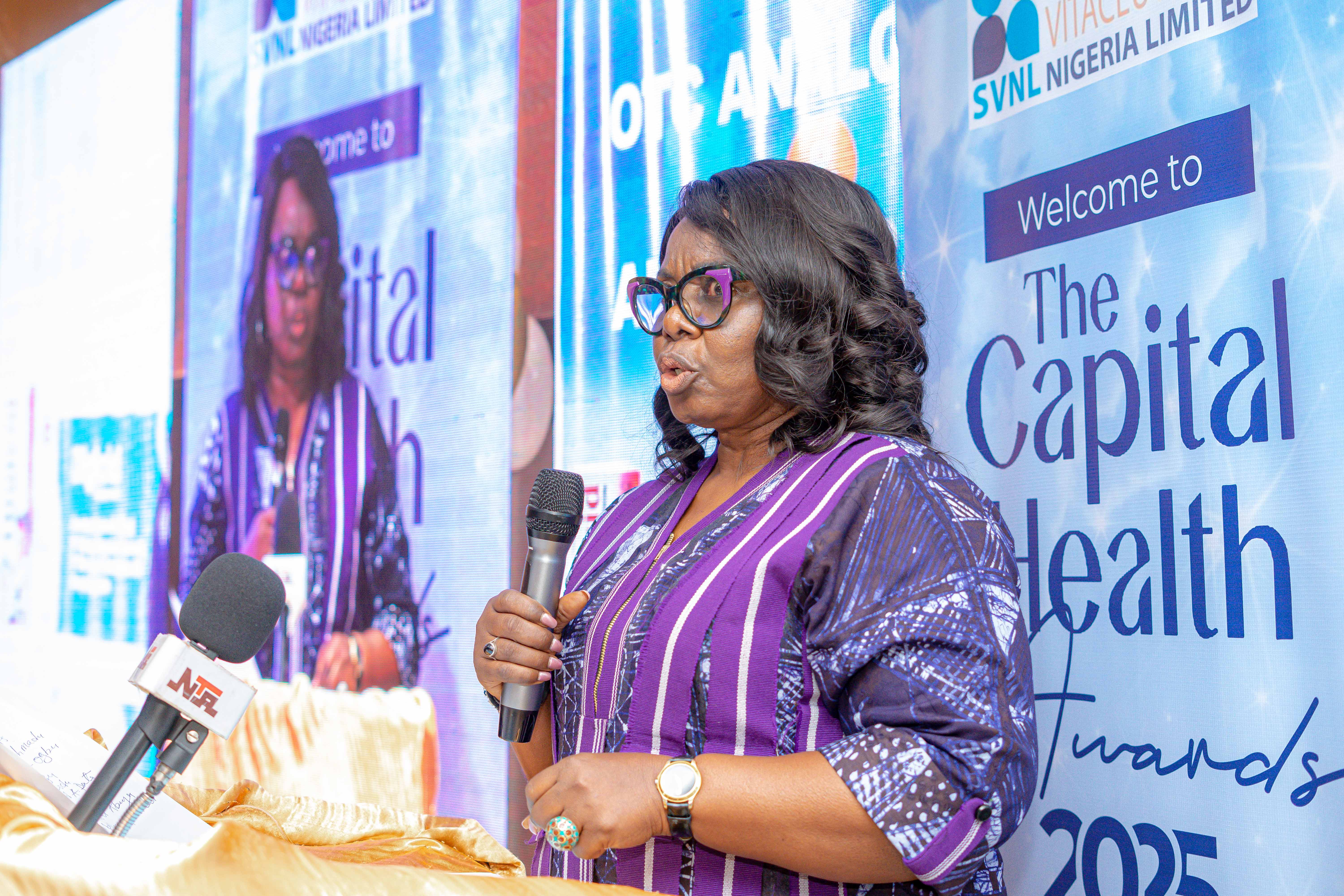 Salomey Eferemo speaking at The Capital Health Awards